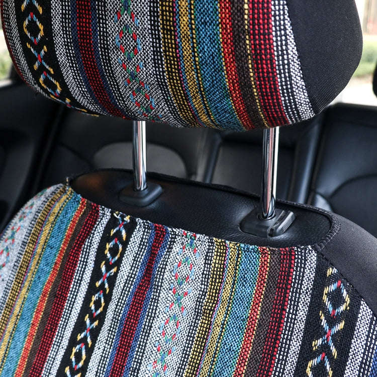 TIROL T25941 General Car Ethnic Style Double Front Seat Protective Cover