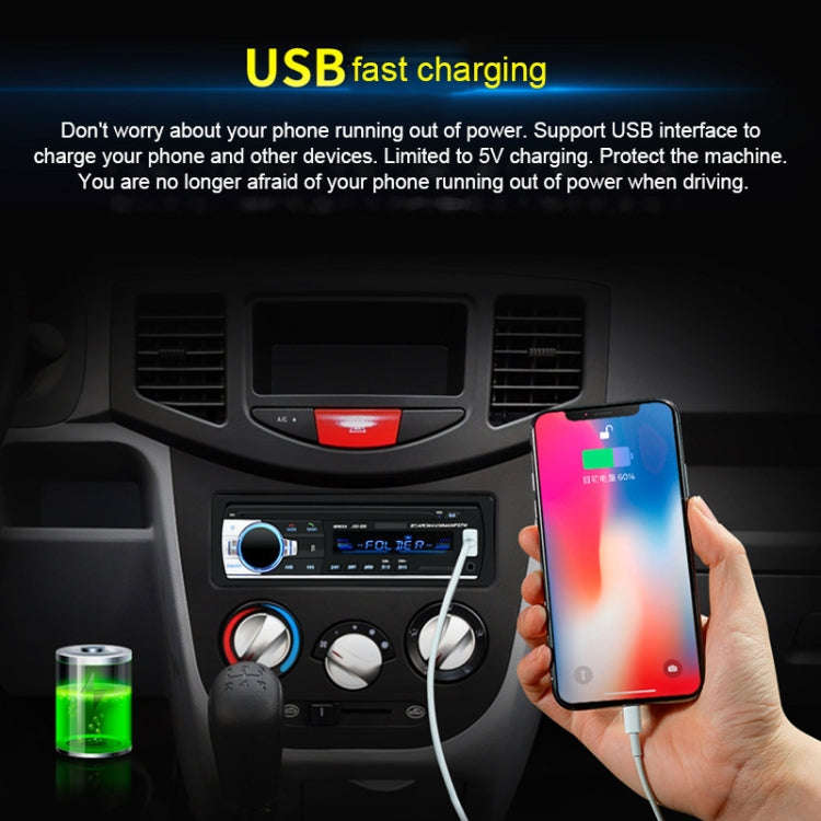 JSD-520 Car Stereo Radio MP3 Audio Player Support Bluetooth Hand-free Calling / FM / USB / SD, EU...