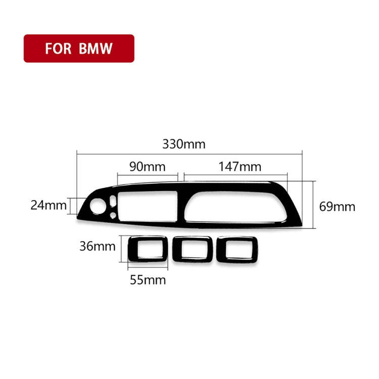 Car Left Drive Window Lift Panel + Start Button Decorative Sticker for BMW X5 E70 2008-2013 / X6 ...