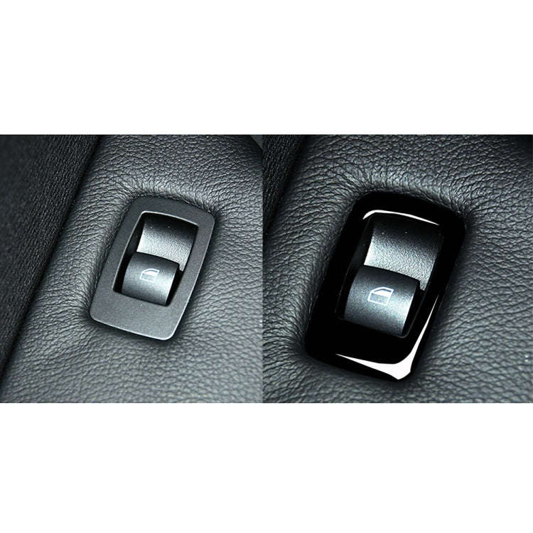 Car Left Drive Window Lift Panel + Start Button Decorative Sticker for BMW X5 E70 2008-2013 / X6 ...