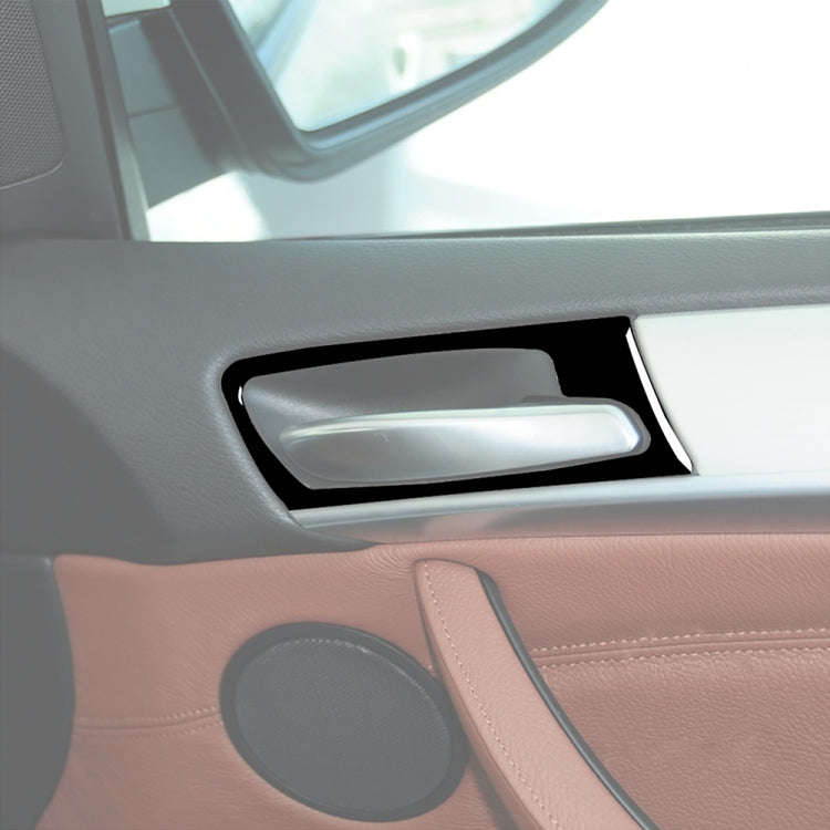 4pcs Set For BMW X5 E70 2008-2014 Car Door Handle Decorative Sticker, Left and Right Drive Univer...
