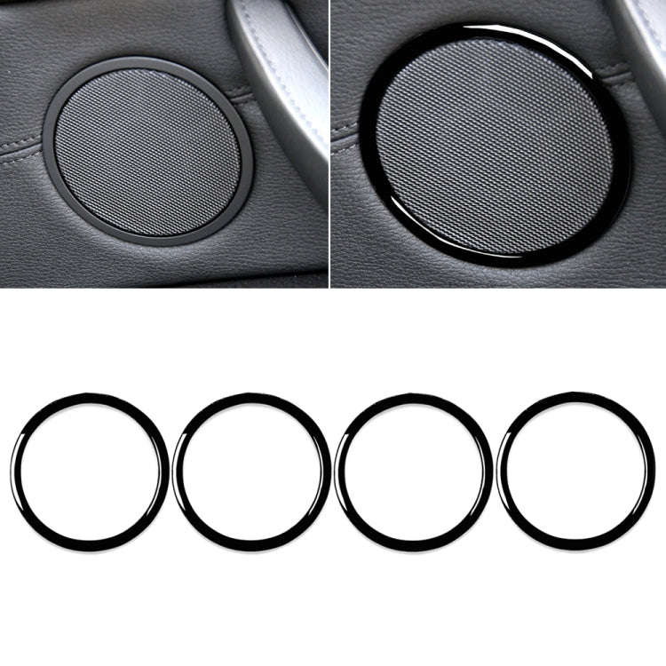 4pcs / Set Car Door Horn Ring Decorative Sticker for BMW X5 E70 2008-2013 / X6 E71 2009-2014, Lef...