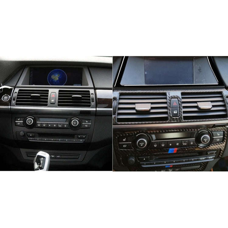 Car Navigation Frame Decorative Sticker for BMW X5 E70 2008-2013 / X6 E71 2009-2014, Left and Rig...