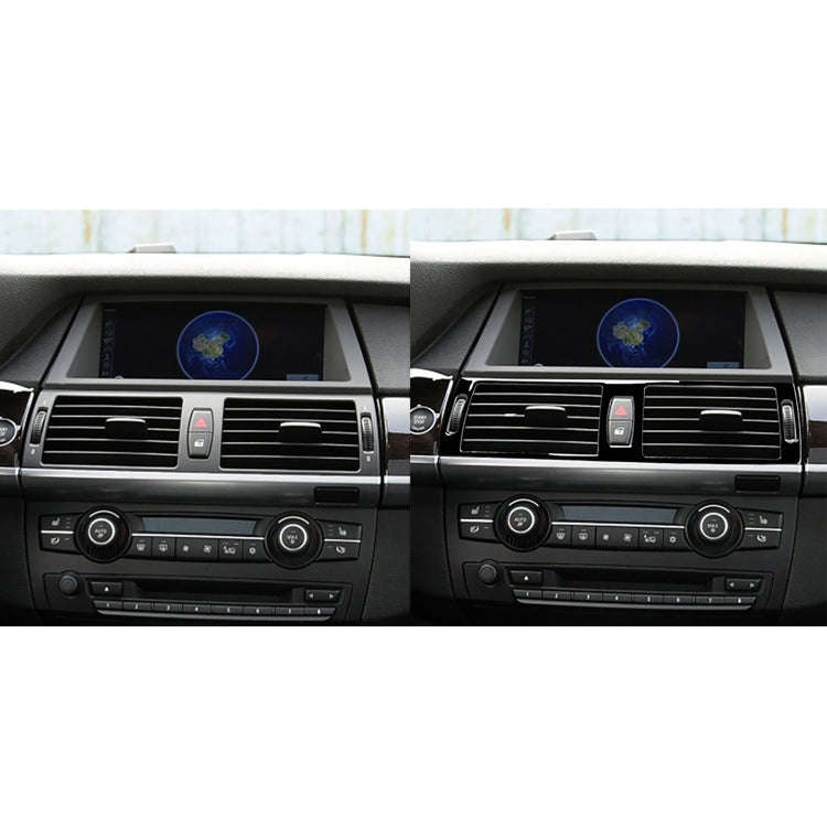 Car Middle Air Outlet Decorative Sticker for BMW X5 E70 2008-2013 / X6 E71 2009-2014, Left and Ri...