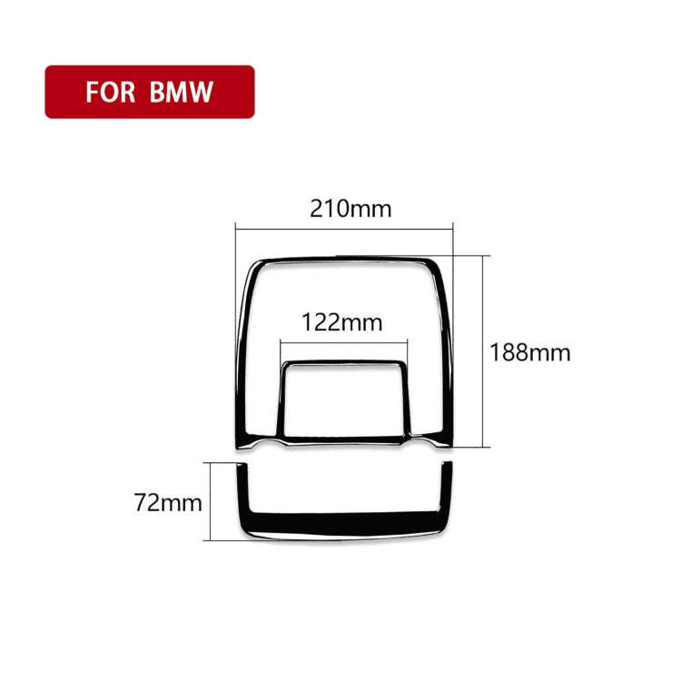 Car Reading Light Panel Decorative Sticker for BMW X5 E70 / X6 E71 2008-2013, Left and Right Driv...