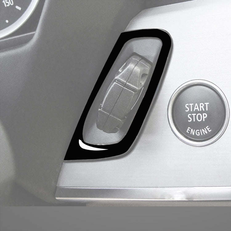 Car Left Drive Key Hole Decorative Sticker for BMW E70 X5 / E71 X6 2009-2013(Black)