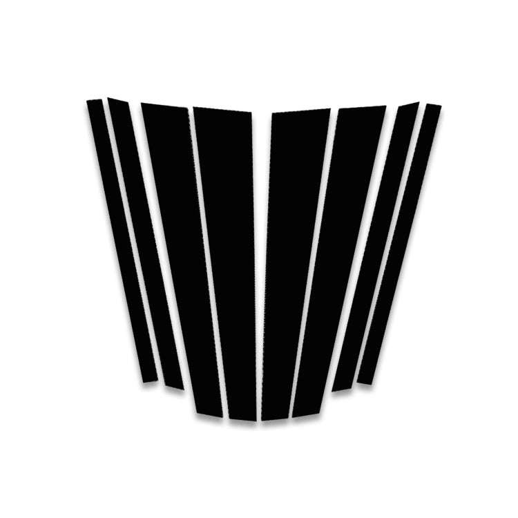 Car B Pillar Decorative Sticker for BMW X5 E70 2008-2013, Left and Right Drive Universal(Black)