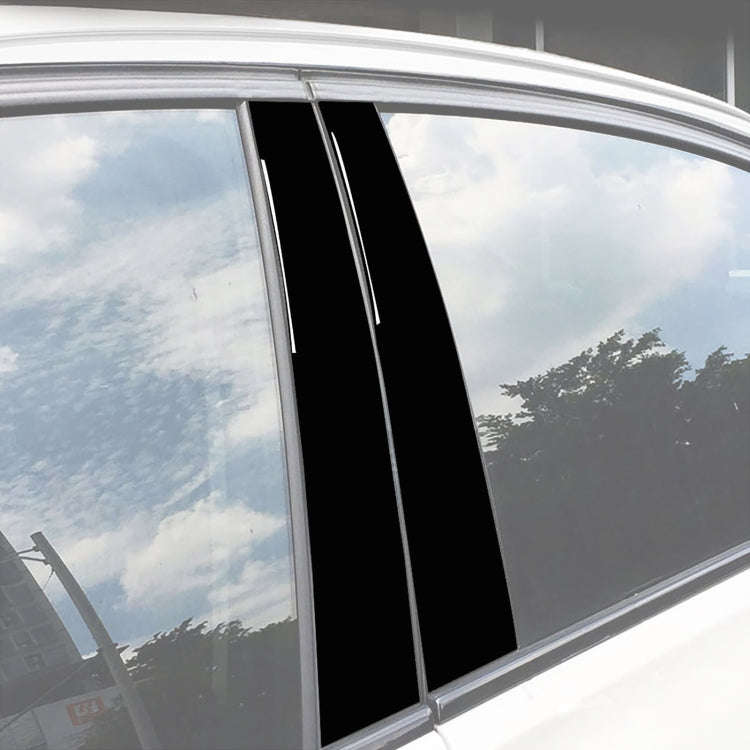 Car B Pillar Decorative Sticker for BMW X5 E70 2008-2013, Left and Right Drive Universal(Black)