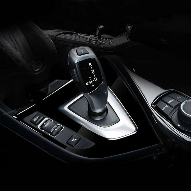 Car Left Drive Gear Panel Decorative Sticker for BMW Series 1 & 2 F20 / F21 2012-2015(Black)