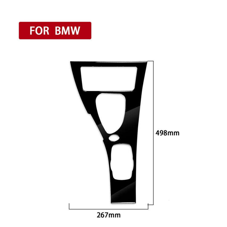 Car Left Drive Gear Panel Decorative Sticker for BMW M3 07-13 E92(Black)
