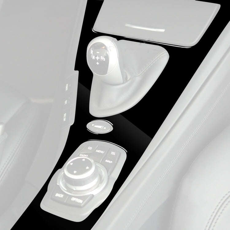Car Left Drive Gear Panel Decorative Sticker for BMW M3 07-13 E92(Black)