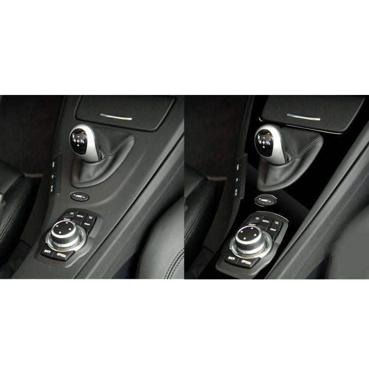 Car Left Drive Gear Panel Decorative Sticker for BMW M3 07-13 E92(Black)