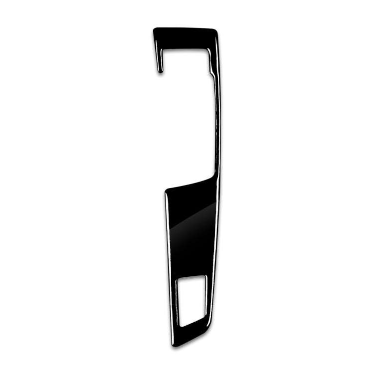 Car Right Drive Gear Panel Single Key Decorative Sticker for BMW Series 5 F10 2011-2017(Black)