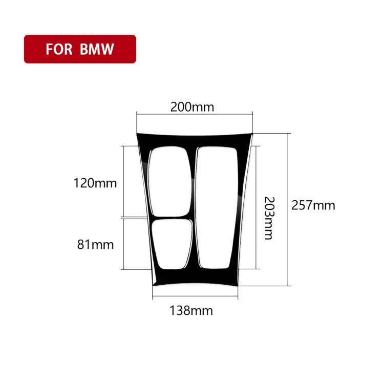 Car Right Drive Gear Panel US Version Decorative Sticker for BMW X5 E70 2008-2013 / X6 E71 2009-2...