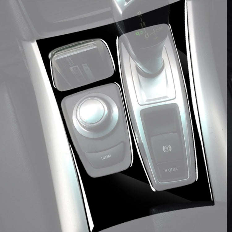 Car Right Drive Gear Panel Decorative Sticker for BMW X5 E70 2008-2013 / X6 E71 2009-2014(Black)