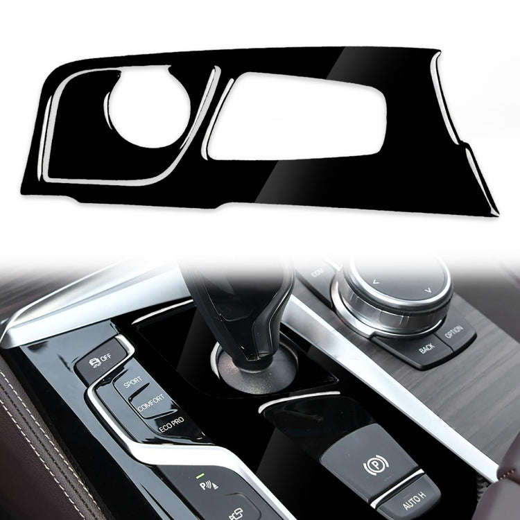 Car Left Drive Gear Panel Decorative Sticker for BMW Series 5 G38 528Li / 530Li / 540Li 2018(Black)