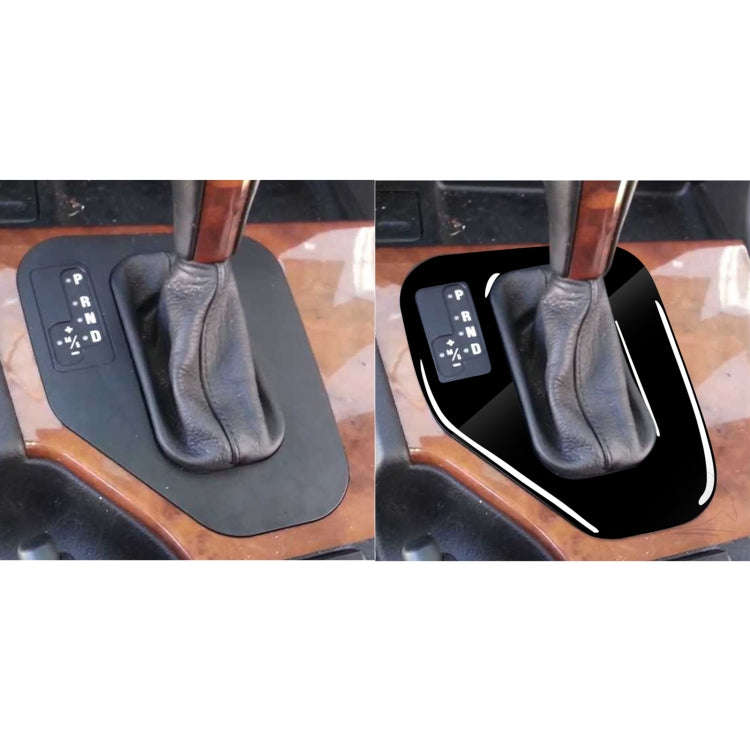 Car Left Drive Gear Panel Decorative Sticker for BMW Series 5 E39 1995-2003(Black)