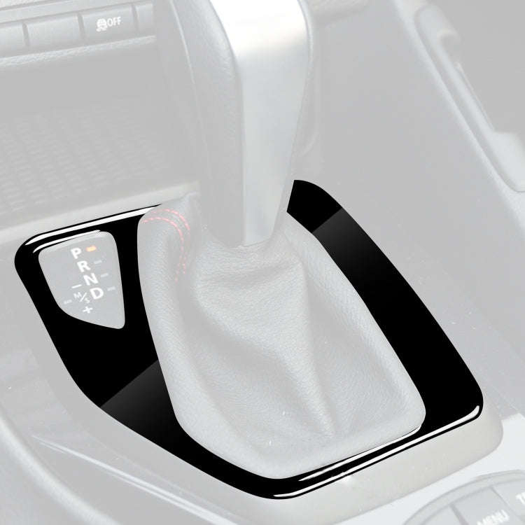 Car Left Drive Gear Panel Decorative Sticker for BMW X1 E84 2011-2015(Black)