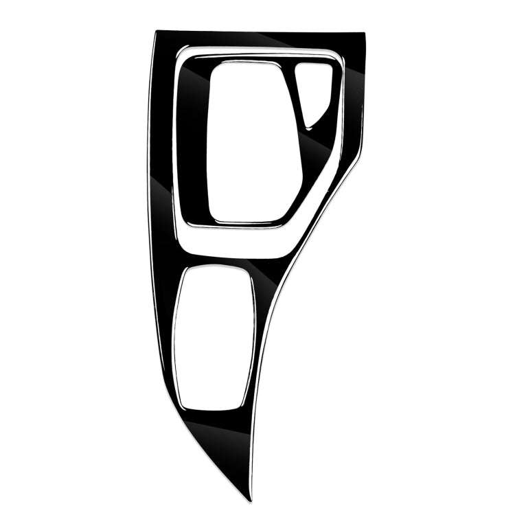 2pcs / Set Car Right Drive Gear Panel Decorative Sticker for BMW X1 E84 2011-2015(Black)