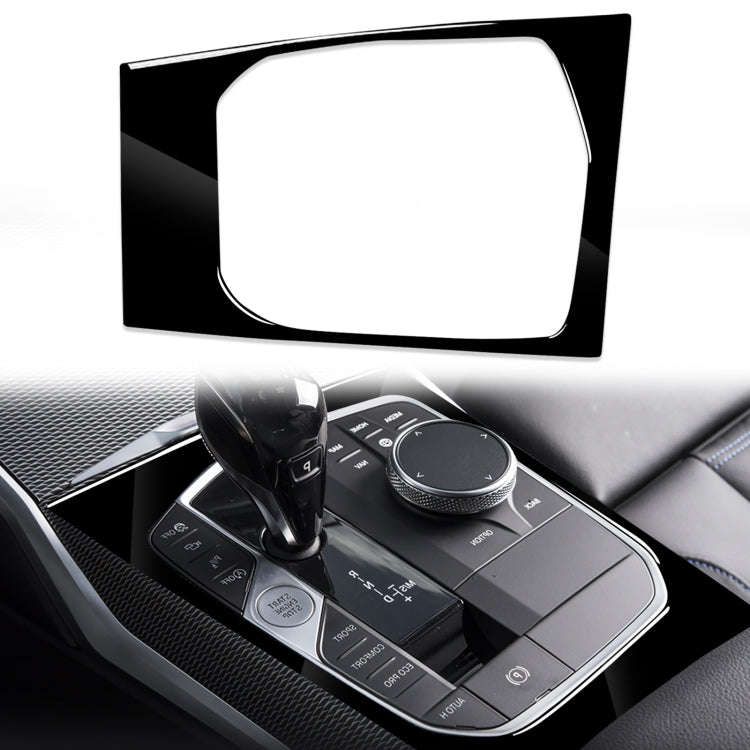 Car Left Drive Gear Panel Decorative Sticker for BMW Series 3 G20 G28 325Li 330d 335 2019-2020(Bl...