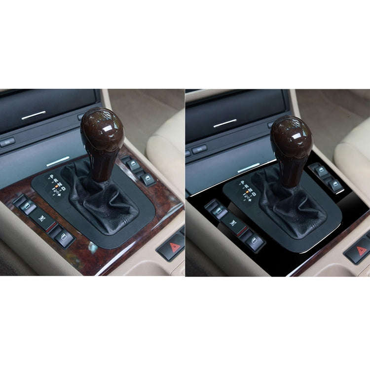 Car Left Drive Central Control Panel Decorative Sticker for BMW Series 3 E46 1998-2005(Black)
