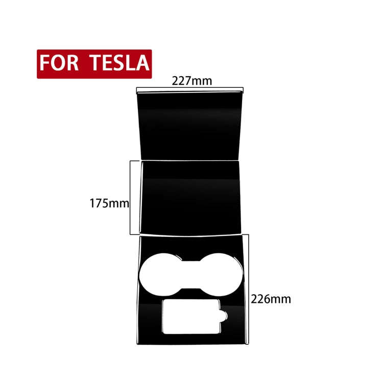 For Tesla Model 3 498 Car Central Control Panel Decorative Sticker, Left and Right Drive Universa...
