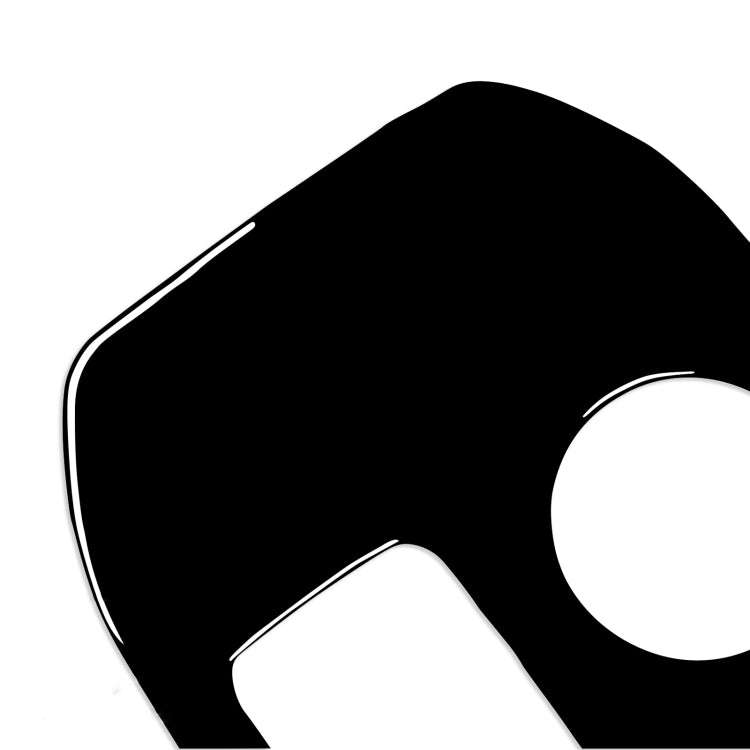 For Ford Mustang Mach E 2021 Car Gear Panel Decorative Sticker, Left and Right Drive Universal(Bl...