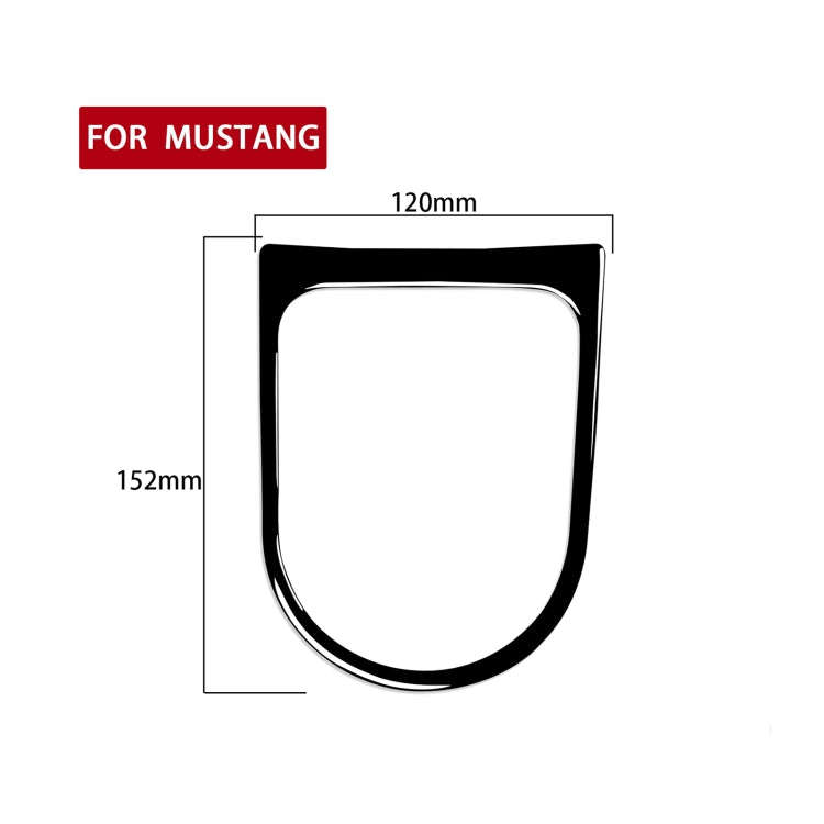 For Ford Mustang 2015-2020 Car Gear Panel Frame Decorative Sticker, Left and Right Drive Universa...