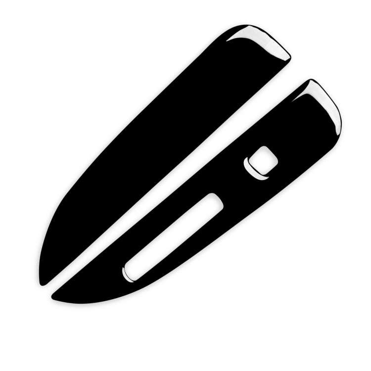 For Ford Mustang 2015-2020 Car Right Drive Gear Panel Frame Decorative Sticker Set(Black)