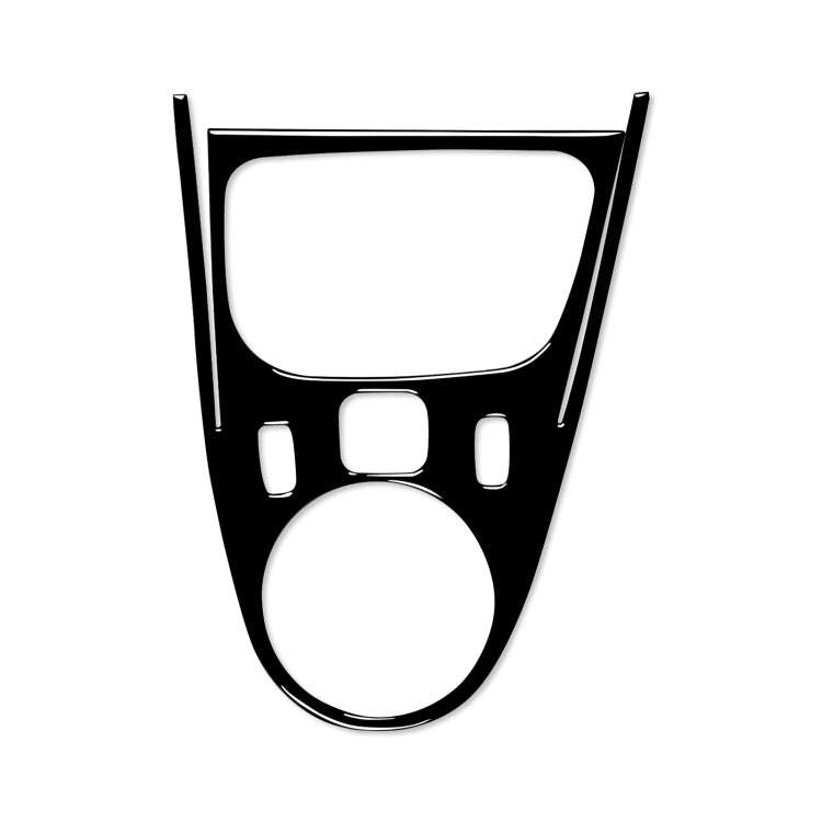 Car Left Drive Central Gear Panel Decorative Sticker For Mercedes-Benz Smart 2016-2021 (Black)