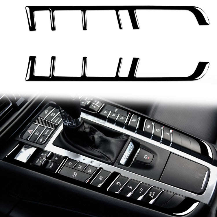 Car Function Button Frame Decorative Sticker For Porsche Panamera 2010-2016, Left and Right Drive...