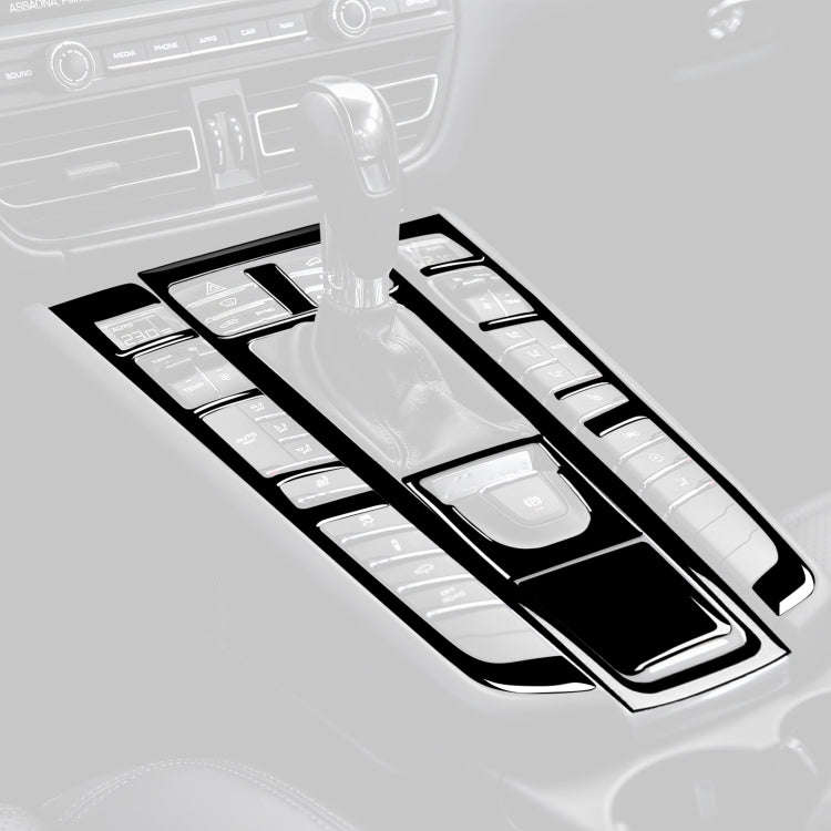 For Porsche Macan 2014-2021 Car Gear Panel Decorative Sticker 5pcs / Set, Left and Right Drive Un...