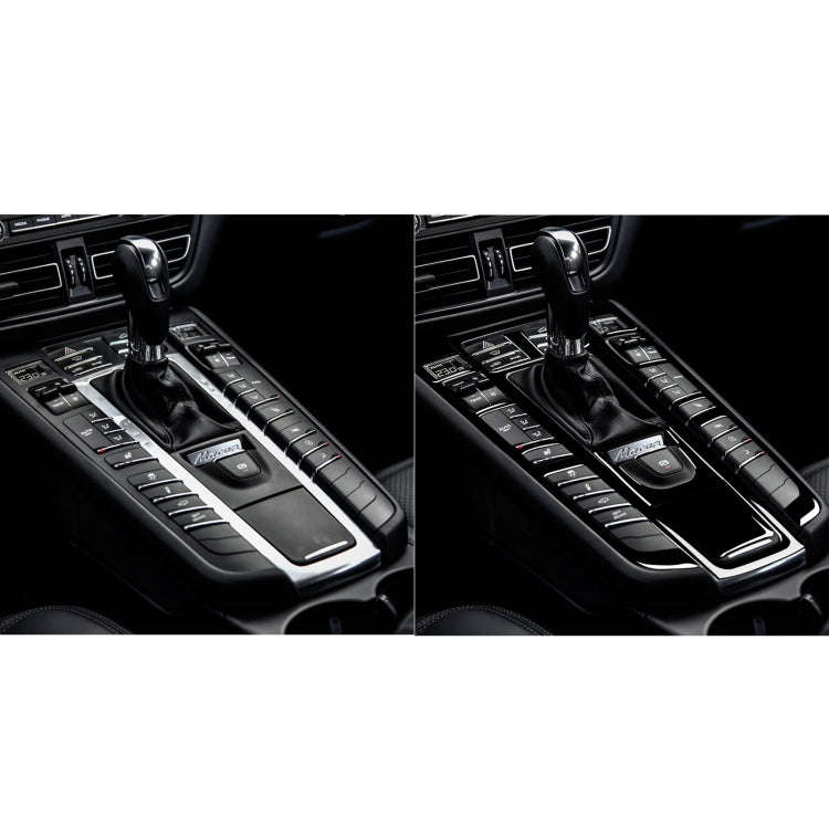 For Porsche Macan 2014-2021 Car Gear Panel Decorative Sticker 5pcs / Set, Left and Right Drive Un...