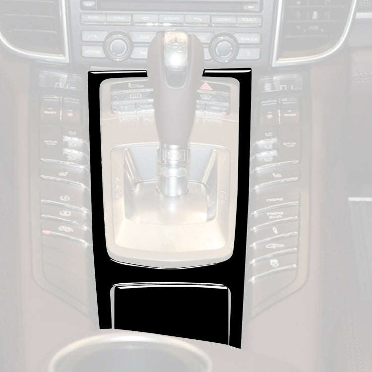 Car Right Drive Central Multimedia Panel Decorative Sticker For Porsche Panamera 2010-2016 (Black)