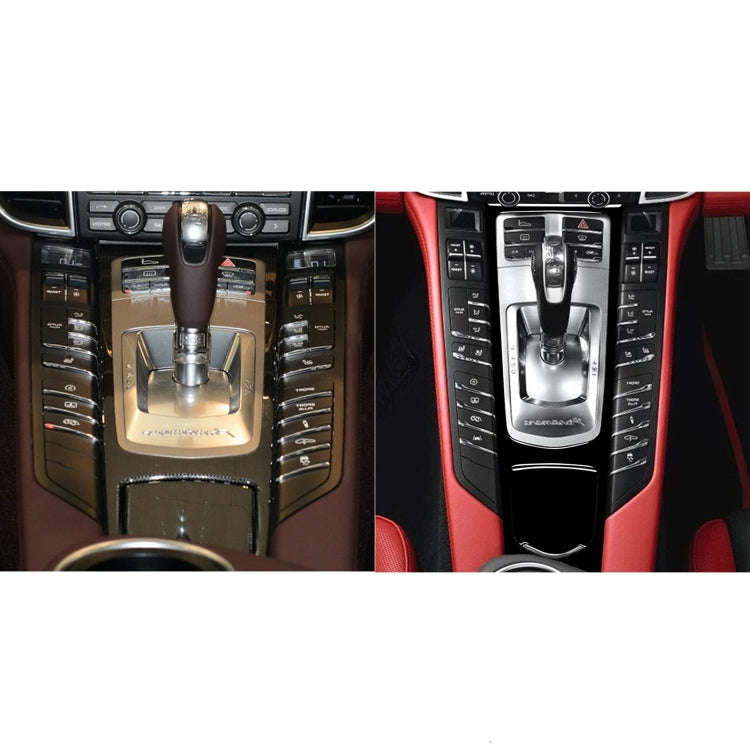 Car Right Drive Central Multimedia Panel Decorative Sticker For Porsche Panamera 2010-2016 (Black)