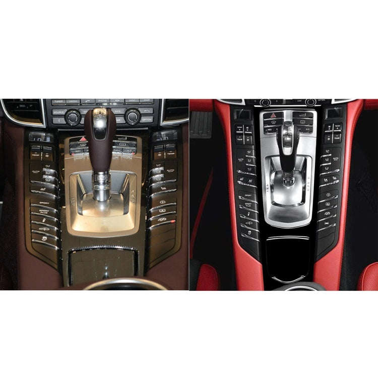 Car Left Drive Central Multimedia Panel Decorative Sticker For Porsche Panamera 2010-2016 (Black)