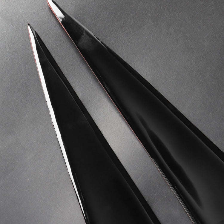 Pair Car Lamp Eyebrow Soft Decorative Sticker for BMW 3 Series E90 2005-2012(Black)