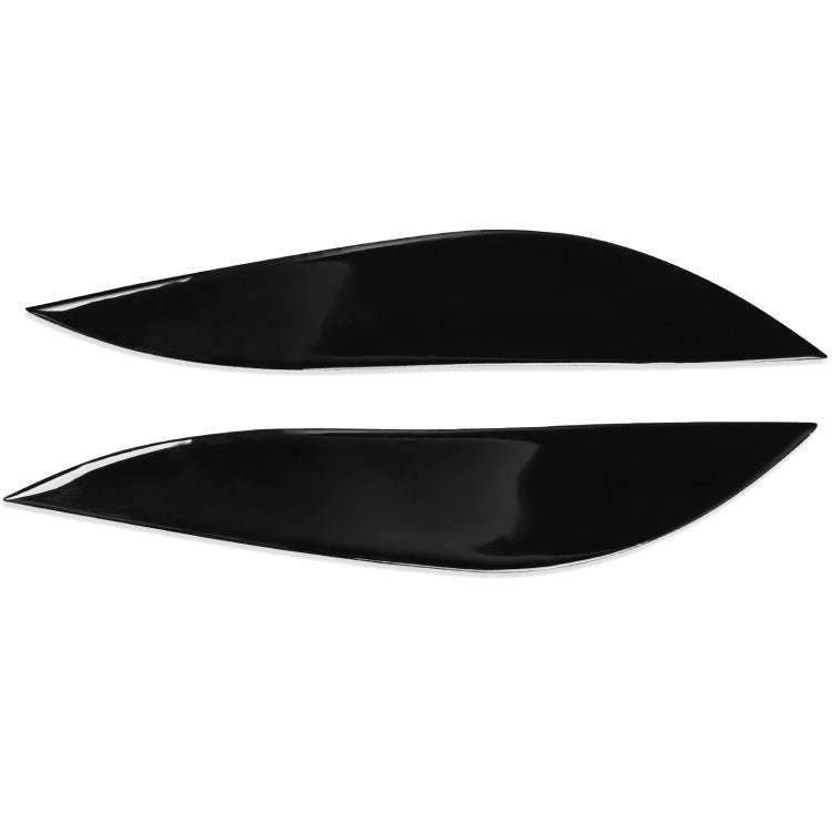 Pair Car Lamp Eyebrow Soft Decorative Sticker for Honda Civic 2001-2003 (Black)