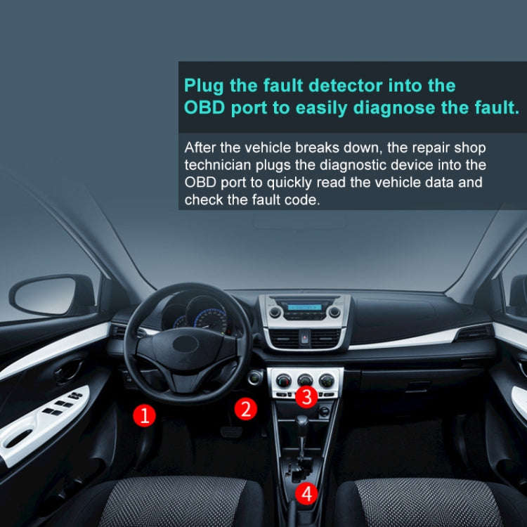 V011 Car Bluetooth Connection OBD Diagnostic Detection Tool