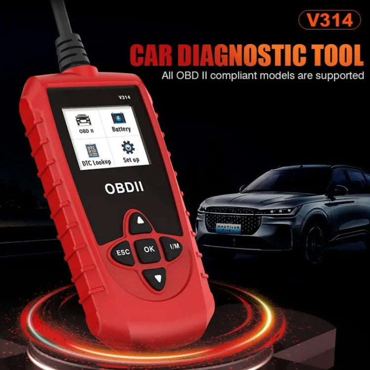 V314 Car OBD Diagnostic Instrument Fault Clear Code Reader
