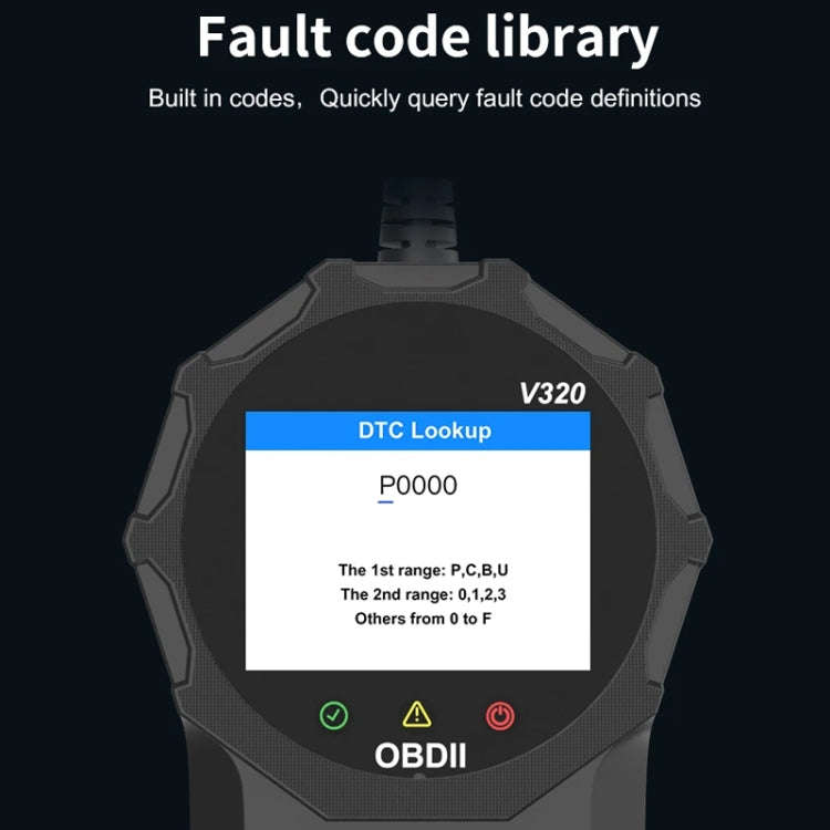 V320 Car OBD2 Diagnostic Instrument Fault Clear Code Reader