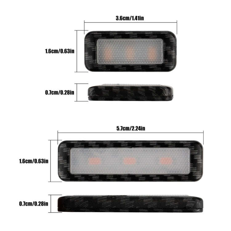 Car 4 in 1 LED Ambient Light Door Decorative Light (Pink Light)