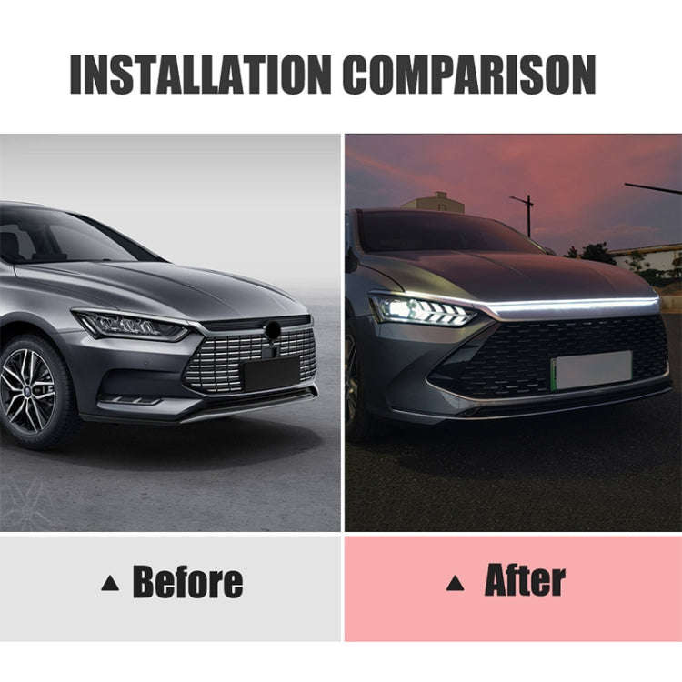 1.8m Car Daytime Running Super Bright Decorative LED Atmosphere Light (Purple Light)