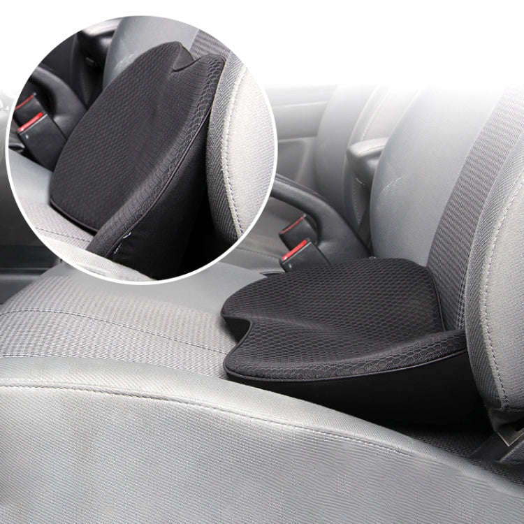 Car mini Seat Cushion Breathable Lumbar Seat Mat (Black)