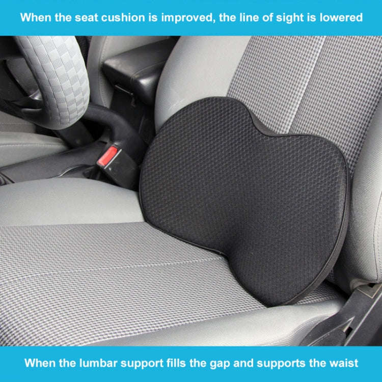 Car mini Seat Cushion Breathable Lumbar Seat Mat (Red)