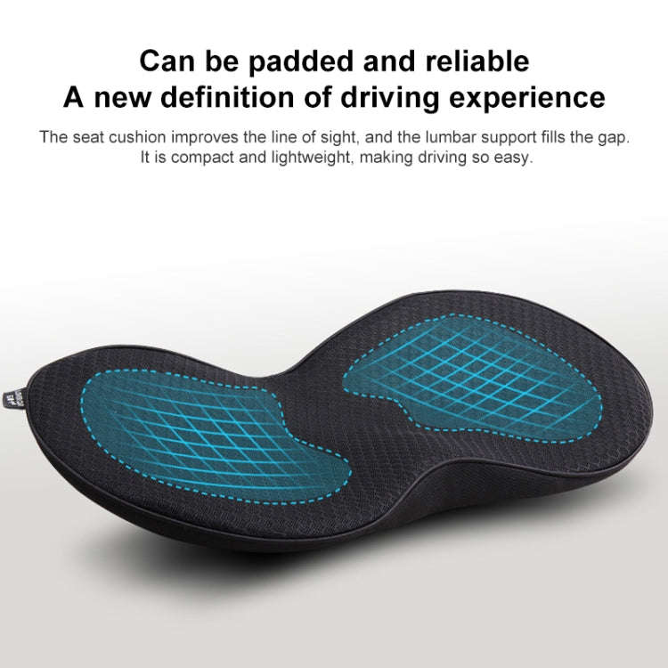 Car mini Seat Cushion Breathable Lumbar Seat Mat (Brown)