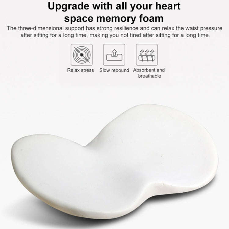 Car mini Seat Cushion Breathable Lumbar Seat Mat (Black)