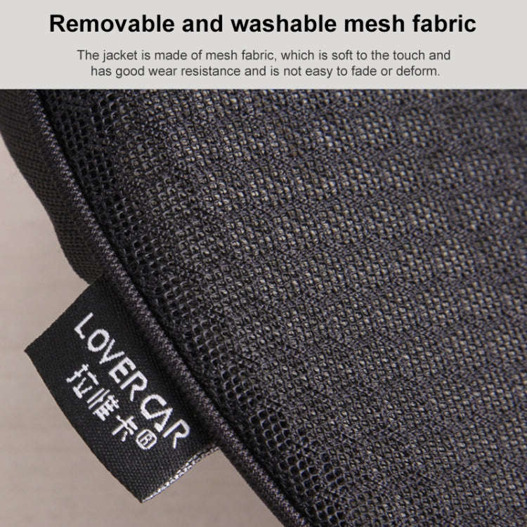 Car mini Seat Cushion Breathable Lumbar Seat Mat (Brown)