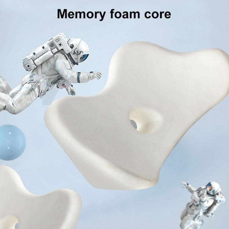Car Memory Foam Breathable Lumbar Cushion (Beige)