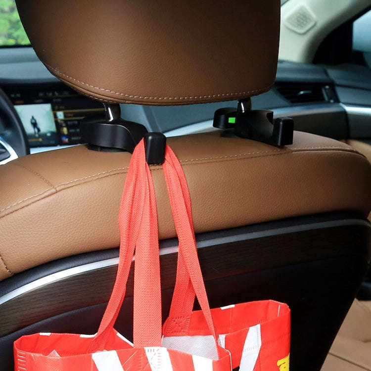 1 Pair Car Seat Back Hidden Hook (Beige)